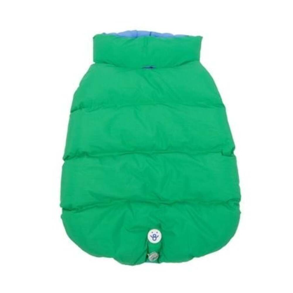Canada Pooch Green Puffer Dog Vest, Quilted Pet Winter Coat, One Size